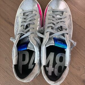 P448 Women’s John Ghinea silver/pink/blue Shoes